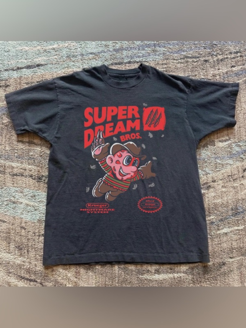 Super Dream Bros Horror Movie Parody Graphic T-Shirt, Funny Slasher Tee